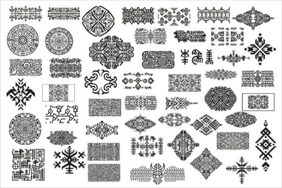 Bold Tribal Pattern Wall Art Design: Graphics & Illustrations for Digital Sellers