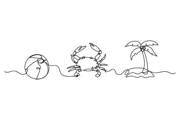 Continuous Line Design of Ball: A Minimalist Graphic for Modern Branding and Marketing
