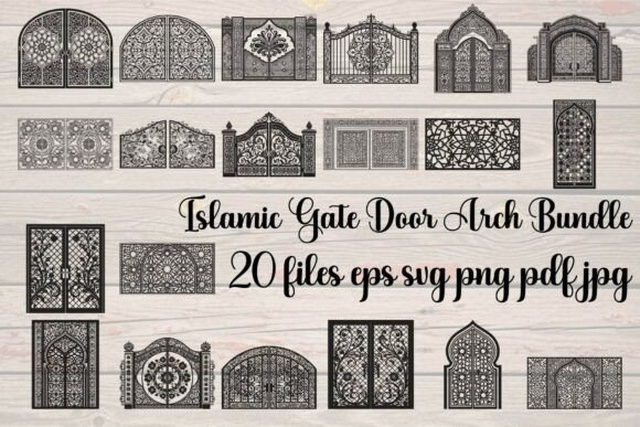 Islamic Gate Door Arch Bundle: Elevating Design with Cultural Depth and Visual Grandeur