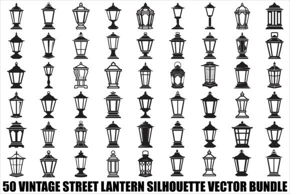 Vintage Street Lantern Graphics for Real Business Branding